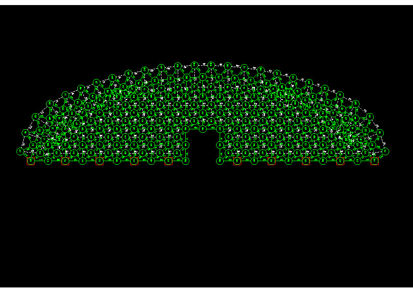 广元锡林浩特91跨，1000米长干煤棚网架设计