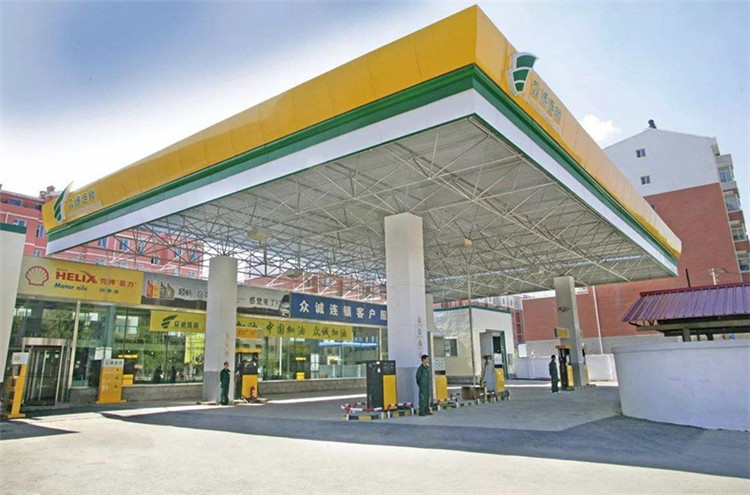 广元加气站钢结构网架案例7